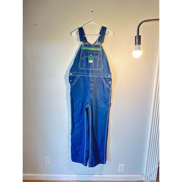 Liberty Denim Overalls Men’s 34x30 Blue Jean Bib Workwear Carpenter Pockets - Picture 1 of 9